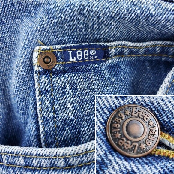 Lee Vintage Jeans USA Union Relaxed Straight Leg Cotton Men's "38x32" Real 36x30 - Picture 5 of 14
